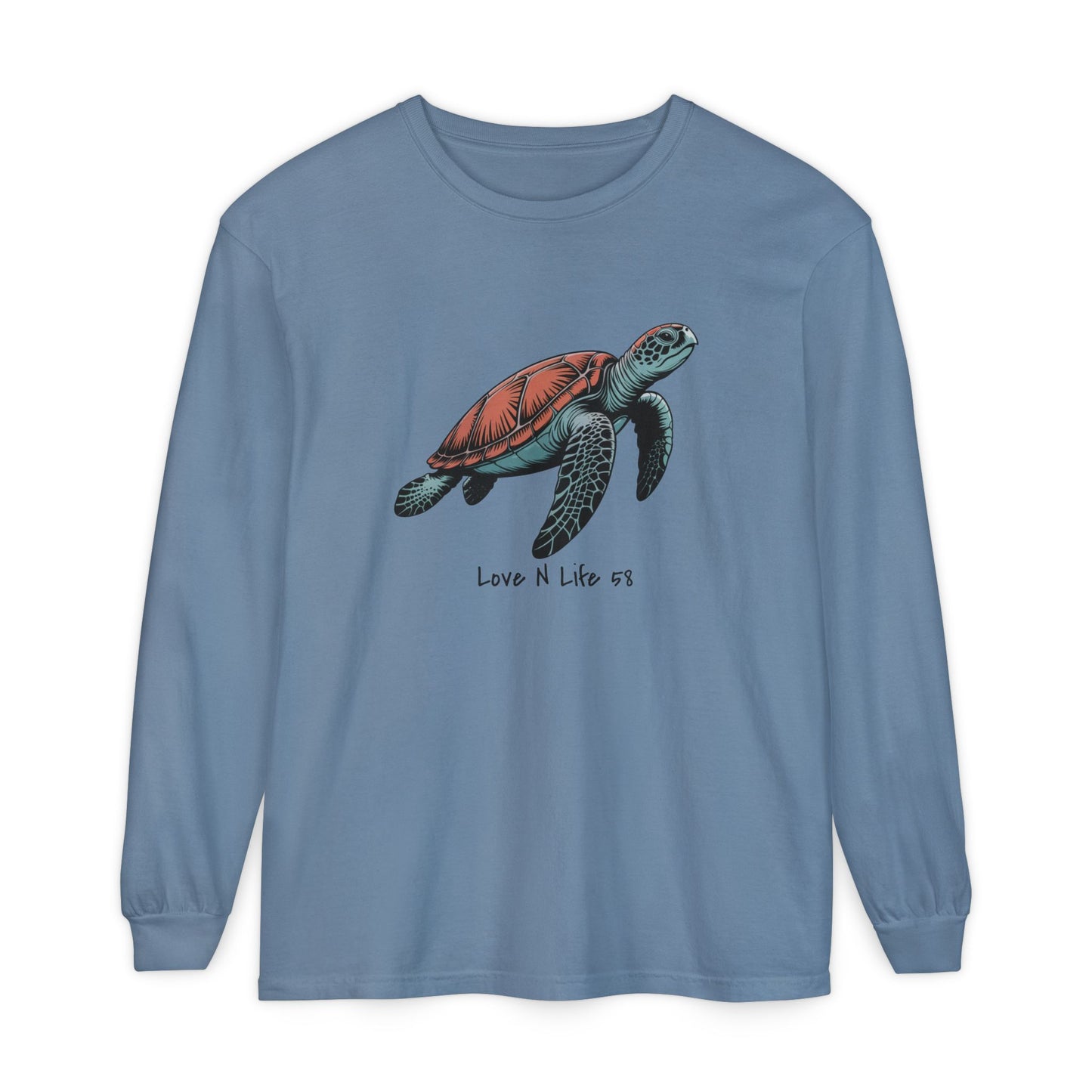 Turtle Love Tee - Comfort Colors Long Sleeve