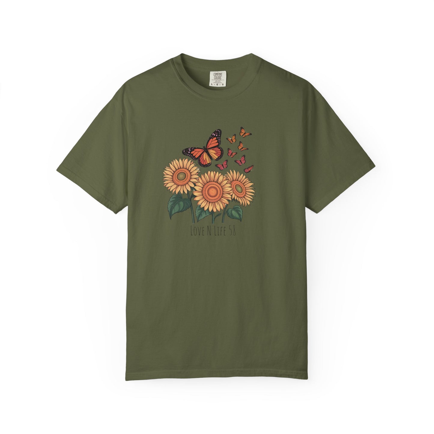 Sunflowers and Butterflies - Comfort Colors