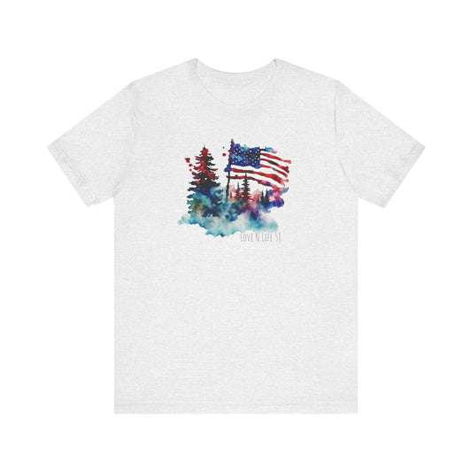 American Flag Patriotic LoveNLife58 Tee
