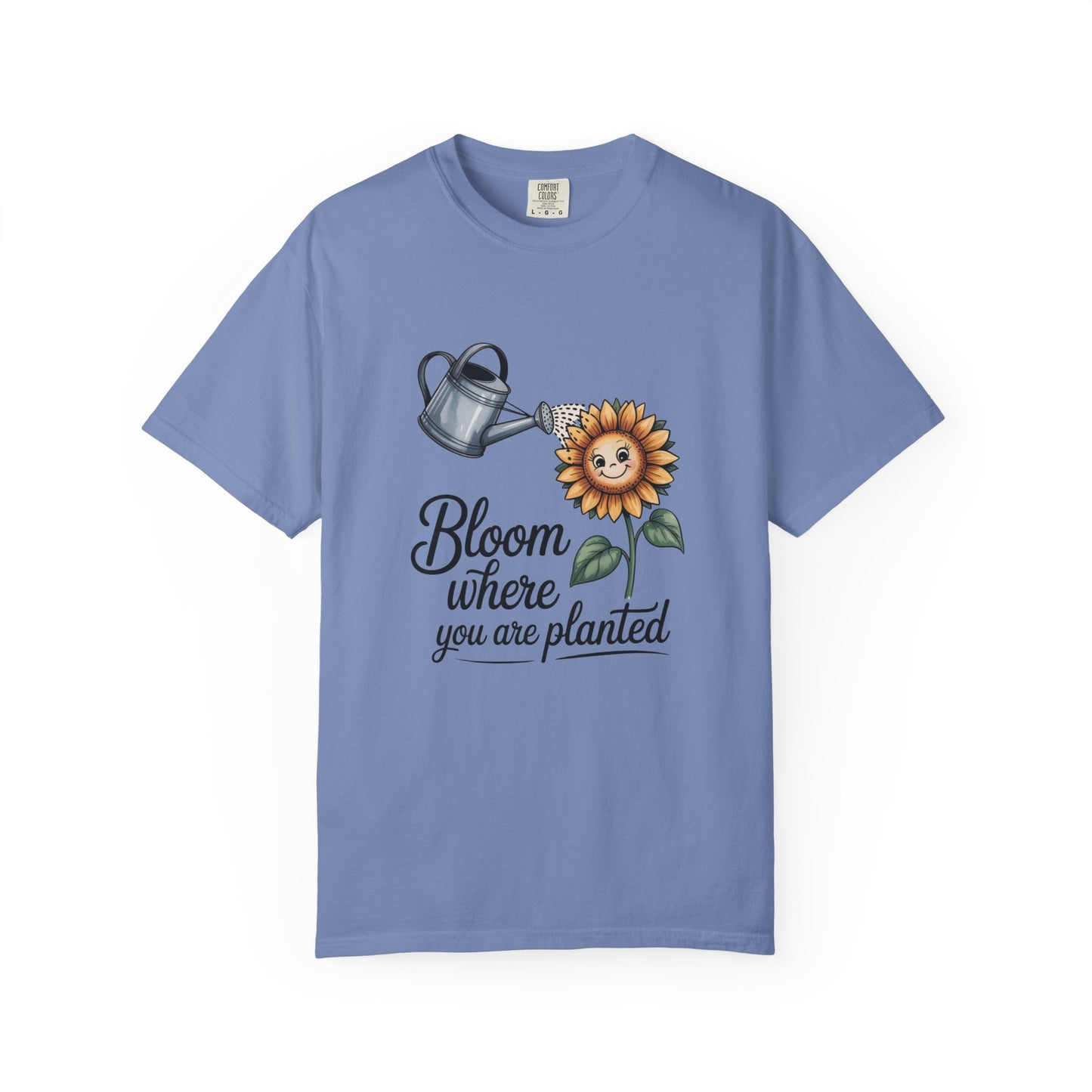 Bloom Where You Are Planted Sunflower Tee