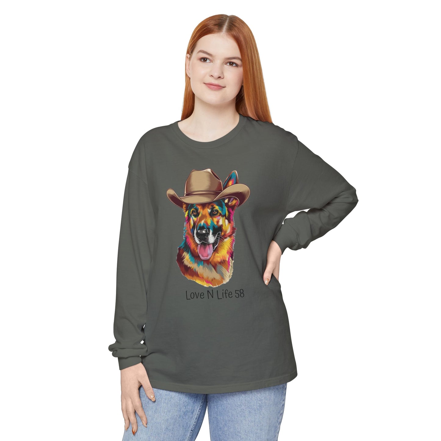 German Shepard Tee- Comfort Colors Long Sleeve
