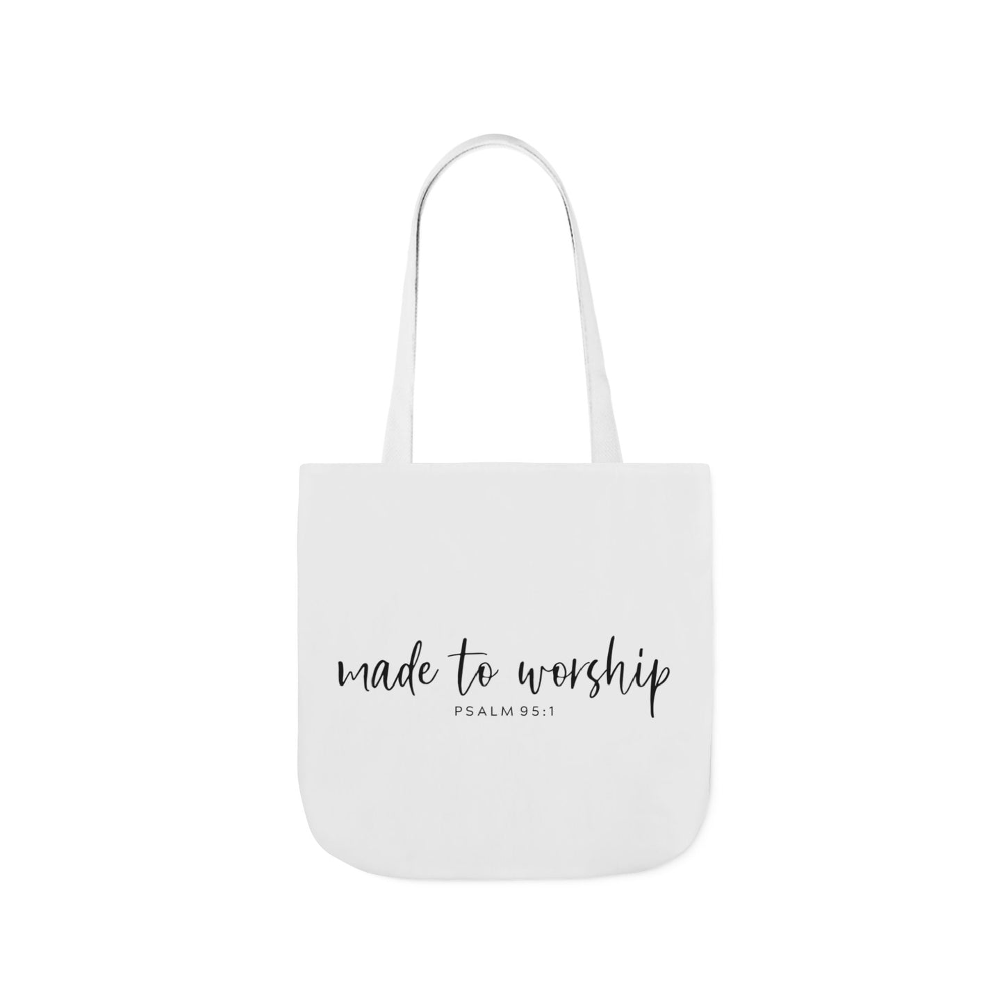 Inspirational Canvas Tote Bag - Faithful Design, Jesus Quote