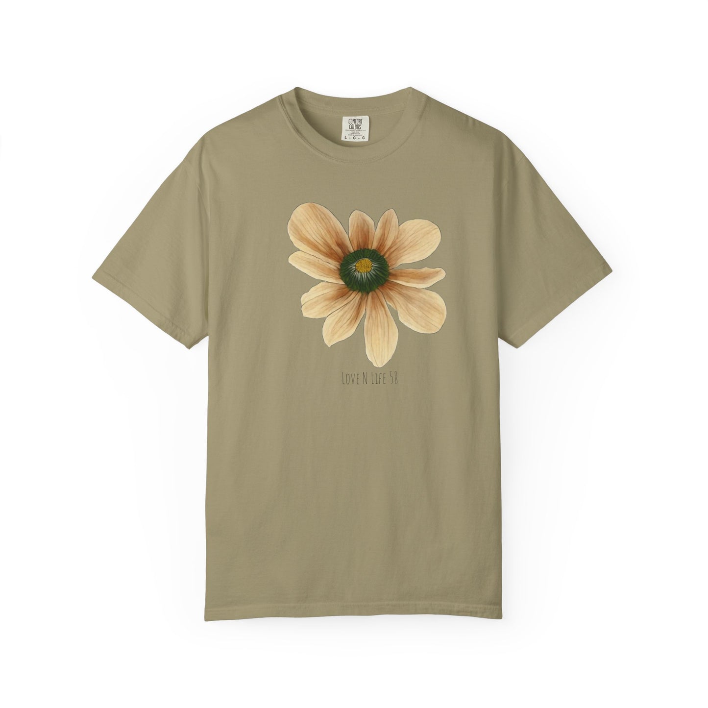 LoveNlife58 Flower Tee - Comfort Colors