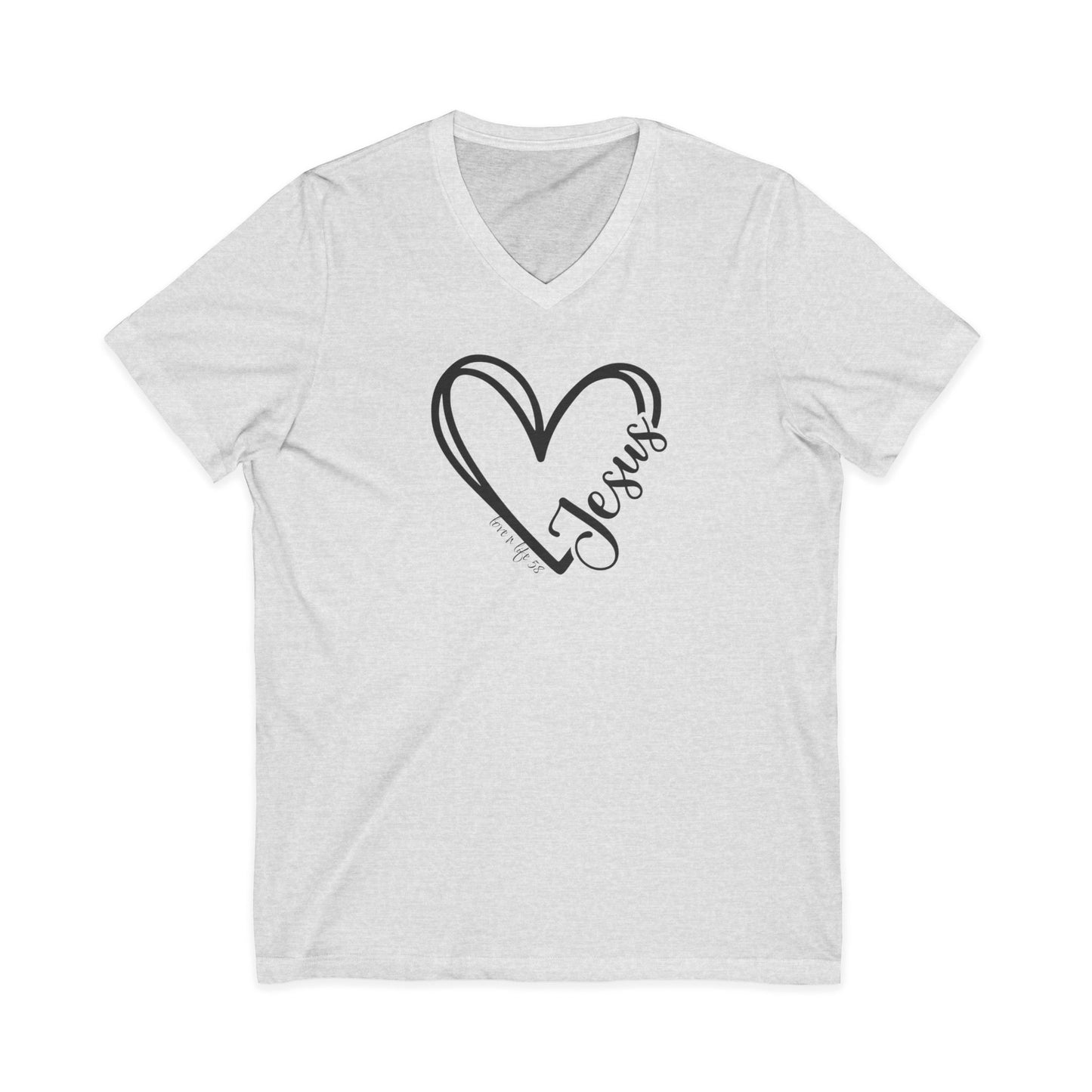 JESUS Heart Tee - V- Neck