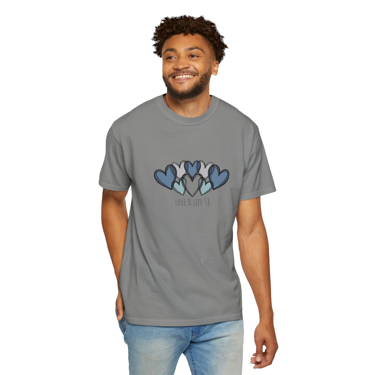 Hearts Love N Life 58 Tee - Comfort Colors