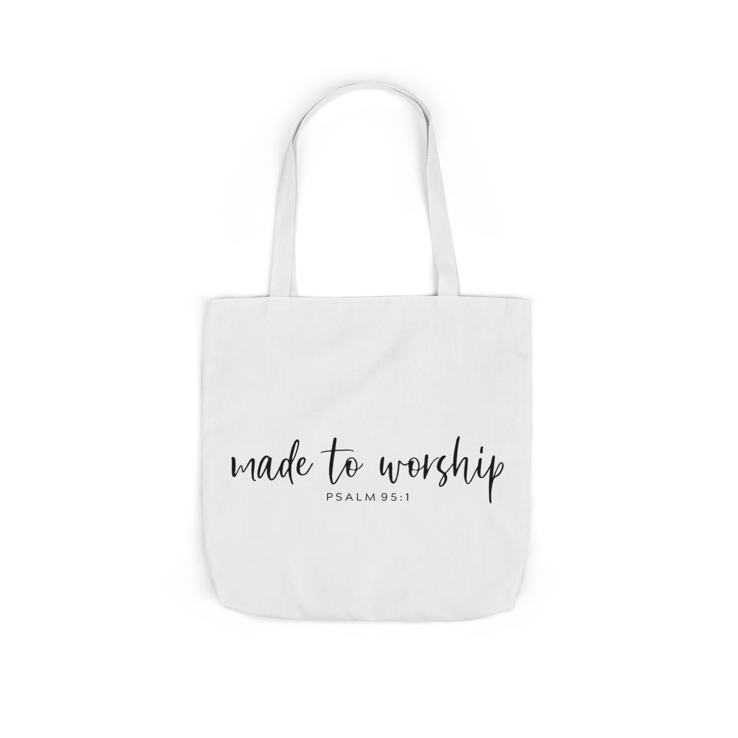 Inspirational Canvas Tote Bag - Faithful Design, Jesus Quote