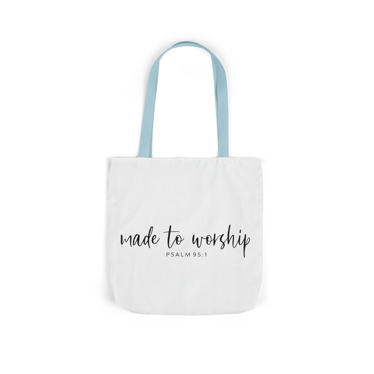 Inspirational Canvas Tote Bag - Faithful Design, Jesus Quote