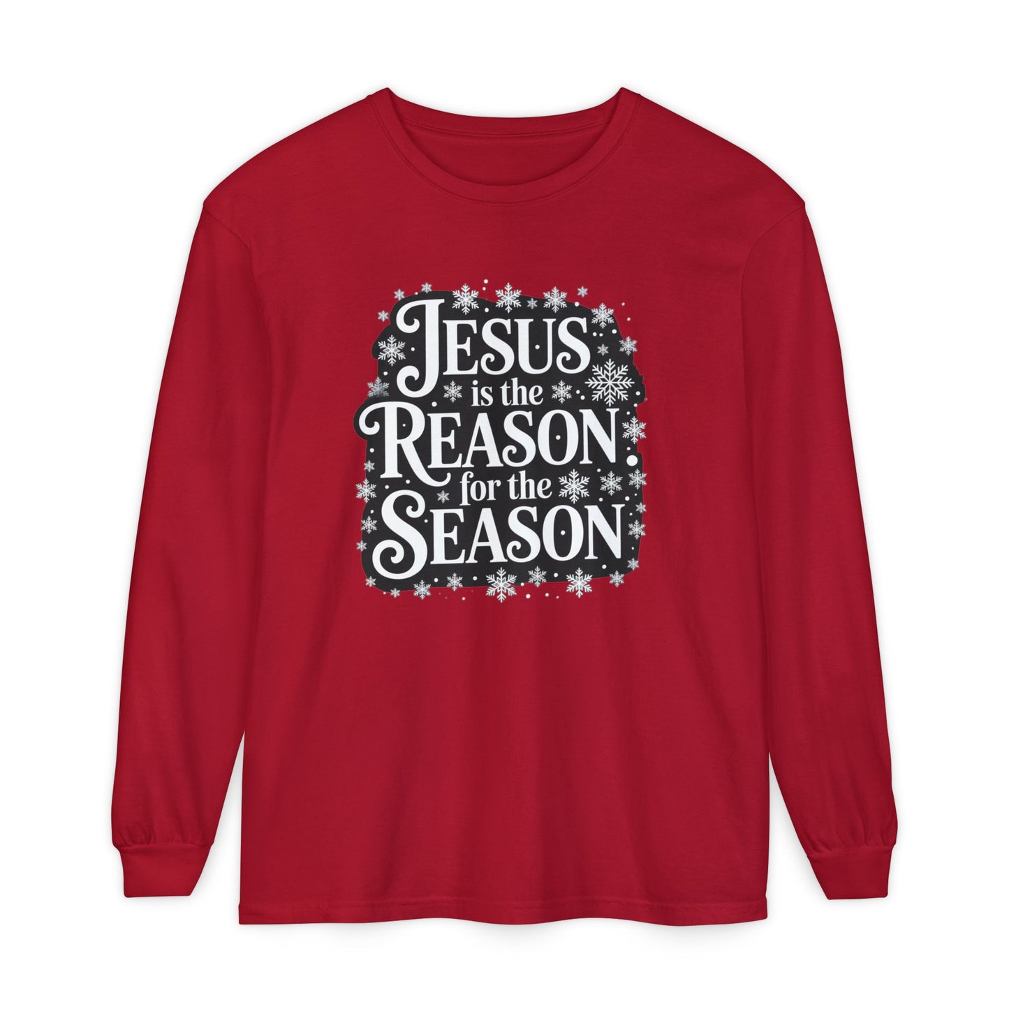“Jesus is the Reason” Tee - Comfort Colors Long Sleeve