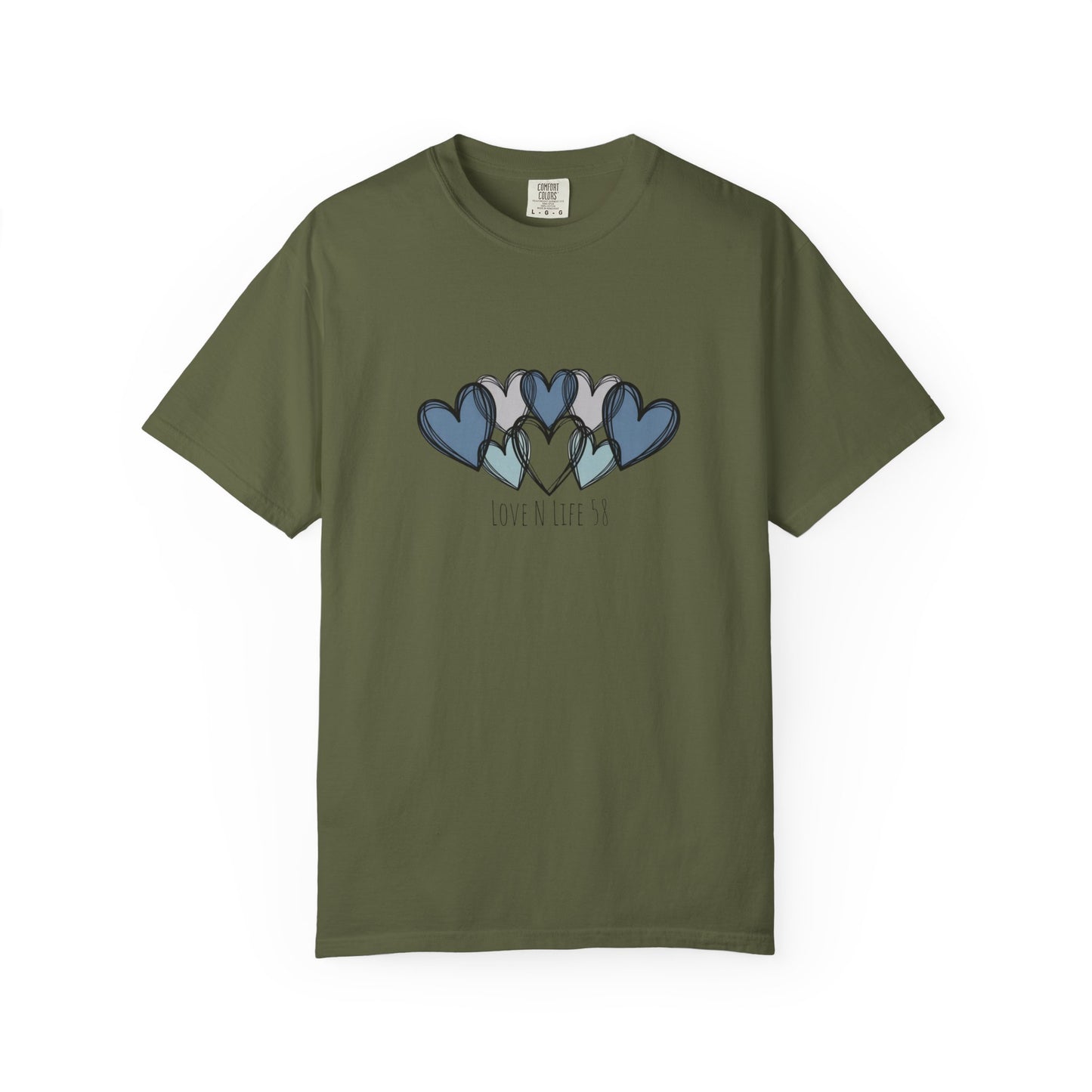 Hearts Love N Life 58 Tee - Comfort Colors