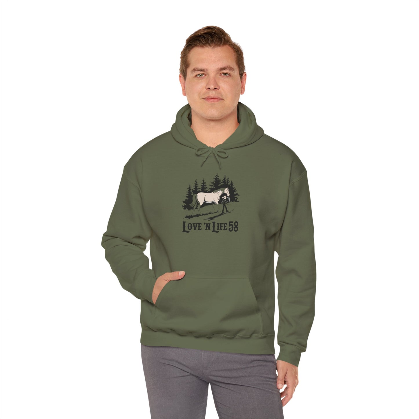 LoveNLife58 Horse and Rider - Hoodie