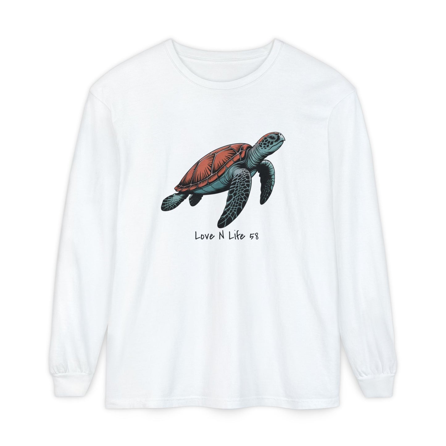 Turtle Love Tee - Comfort Colors Long Sleeve
