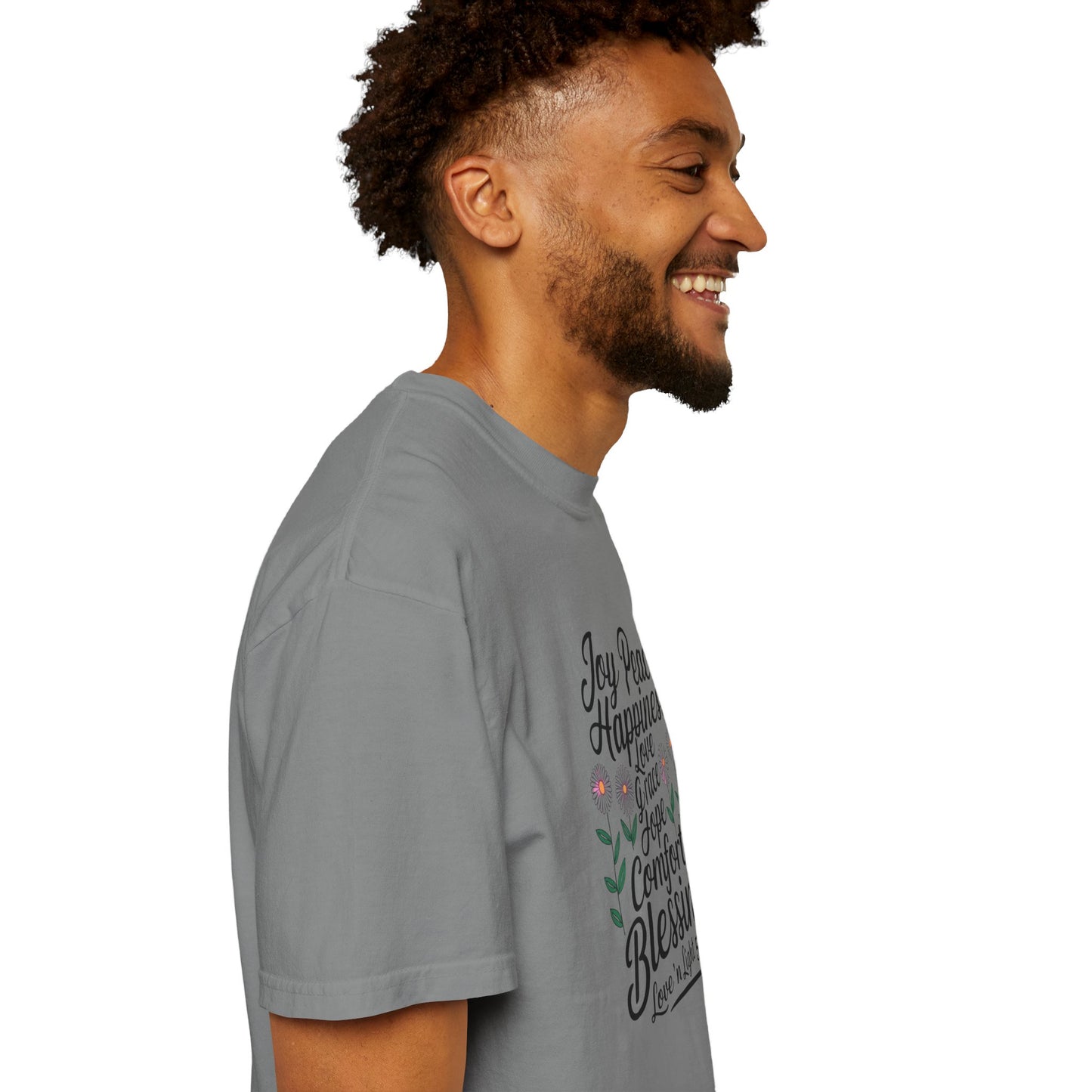 Joy Happiness and Love Tee - Comfort Colors
