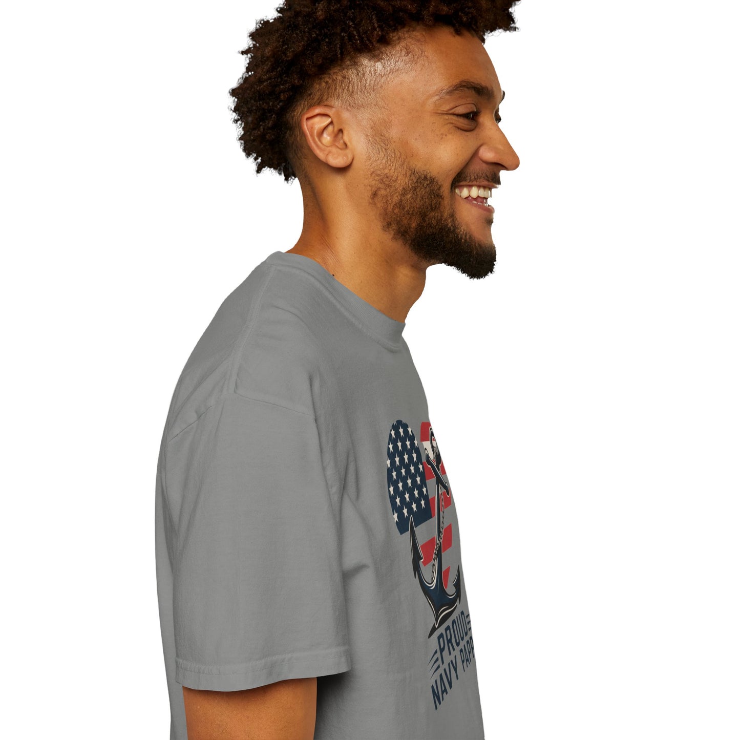 Proud Navy Pappy Tee - Comfort Colors 1717