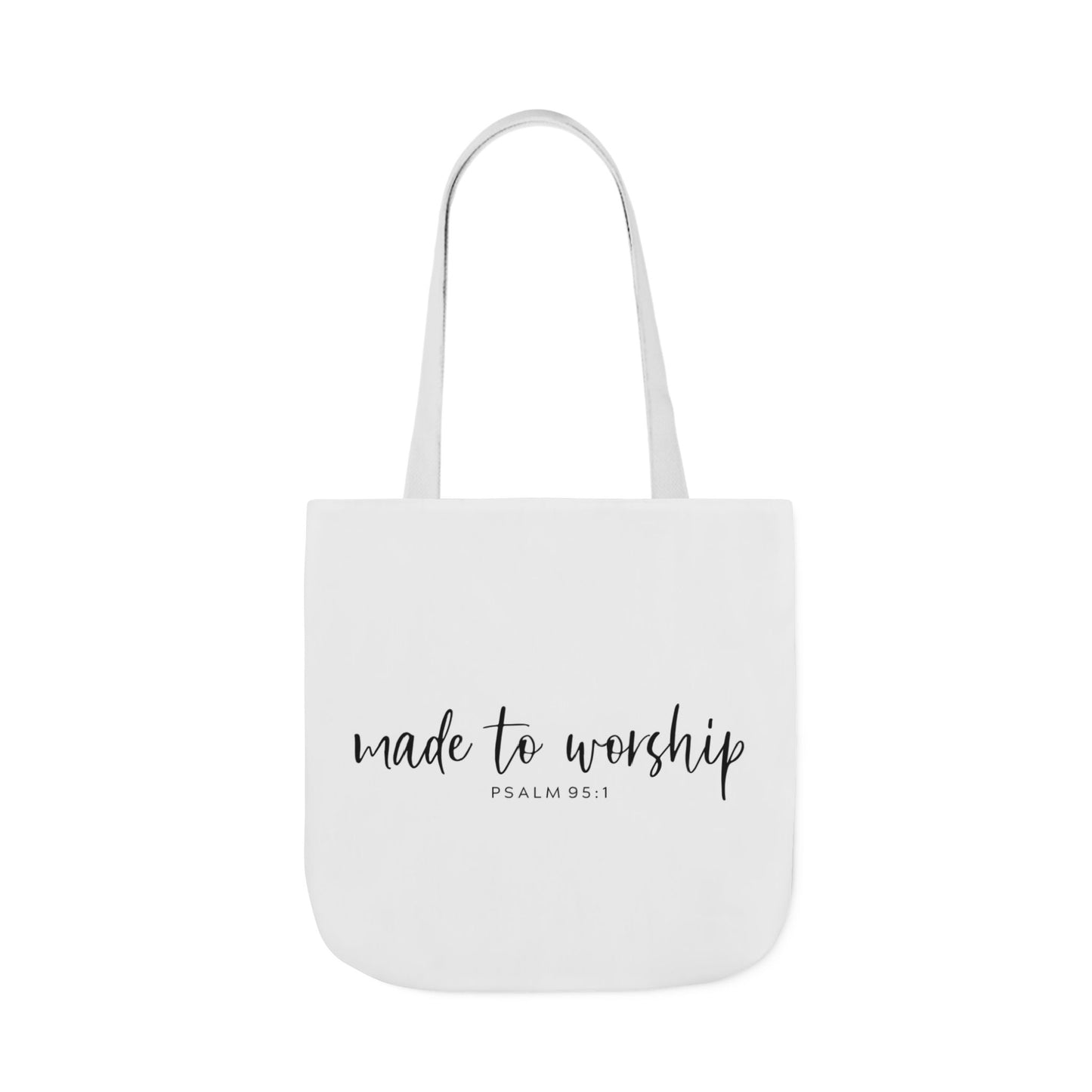 Inspirational Canvas Tote Bag - Faithful Design, Jesus Quote