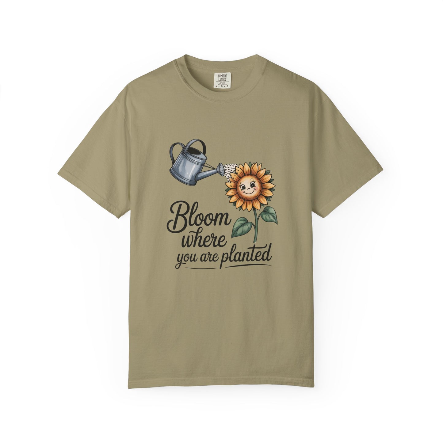 Bloom Where You Are Planted Sunflower Tee