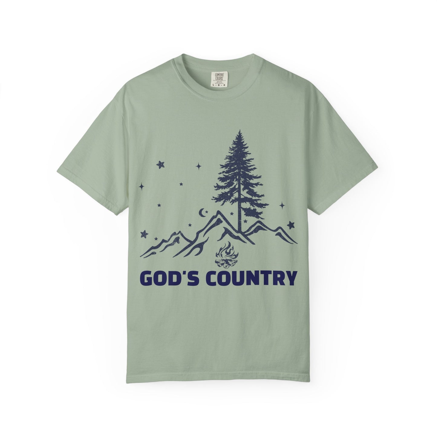 God’s Country Mountain Short Sleeve Tee — Outdoor Christian Graphic Tee