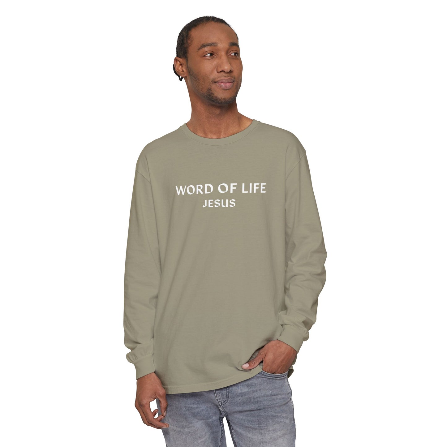 WORD OF LIFE JESUS Long Sleeve Tee - Comfort Color