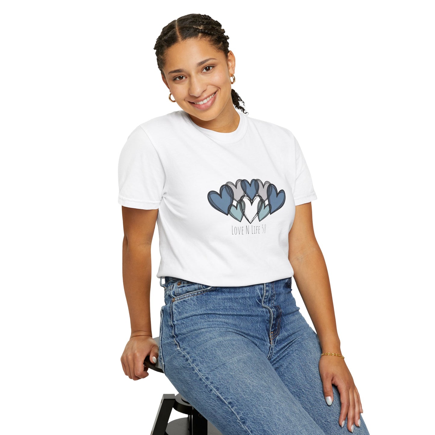 Hearts Love N Life 58 Tee - Comfort Colors