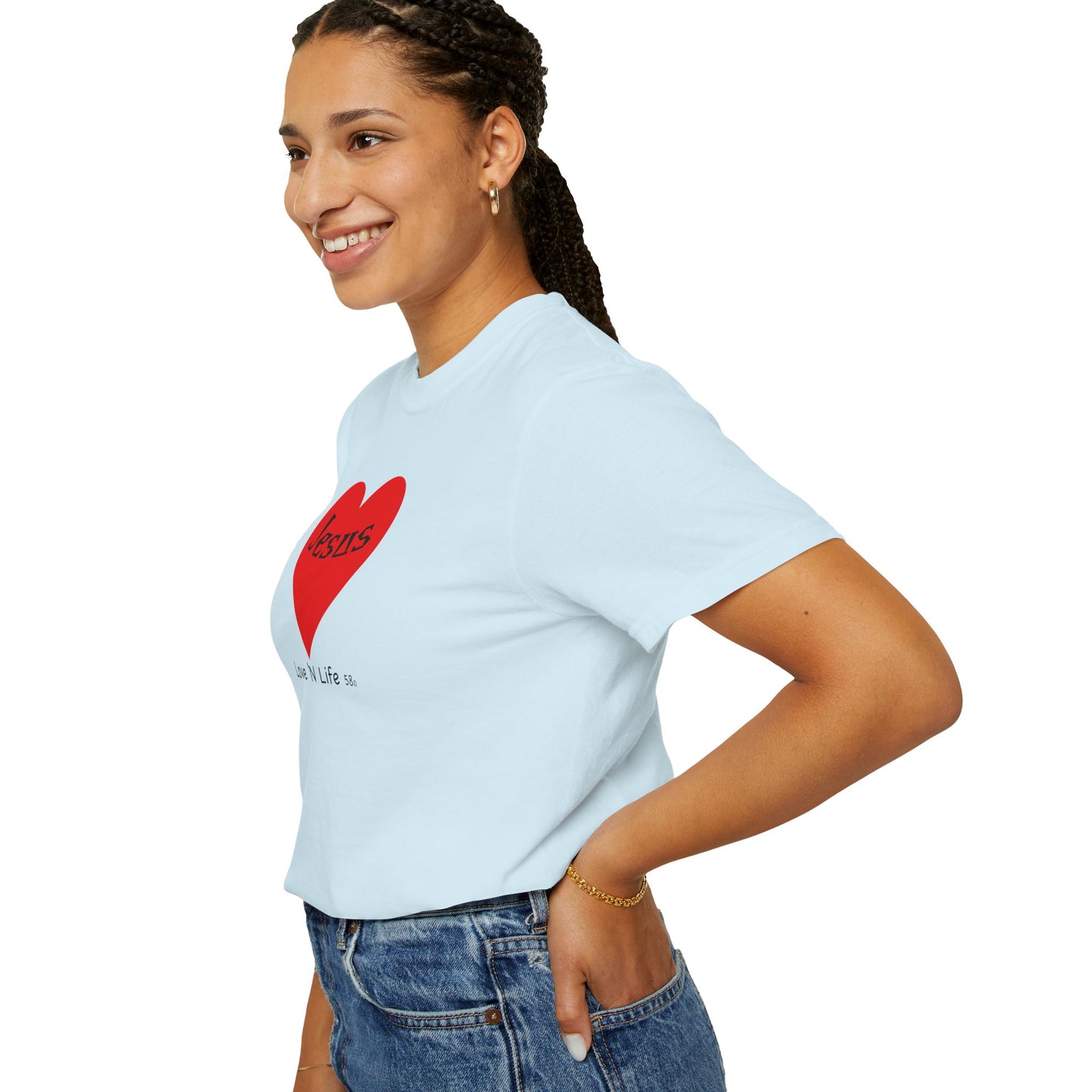 Jesus is Love N Life 58 Tee - Comfort Colors