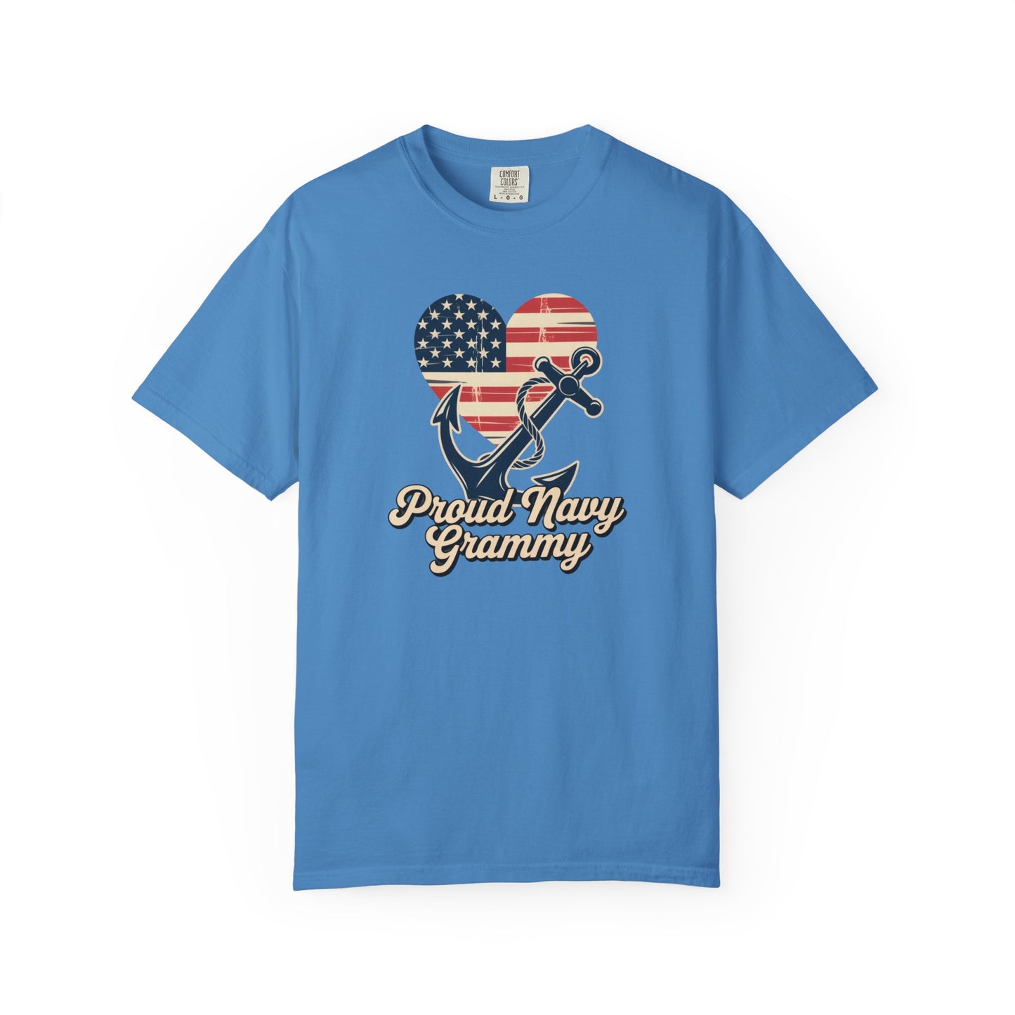 Proud Navy Grammy Tee Comfort Colors