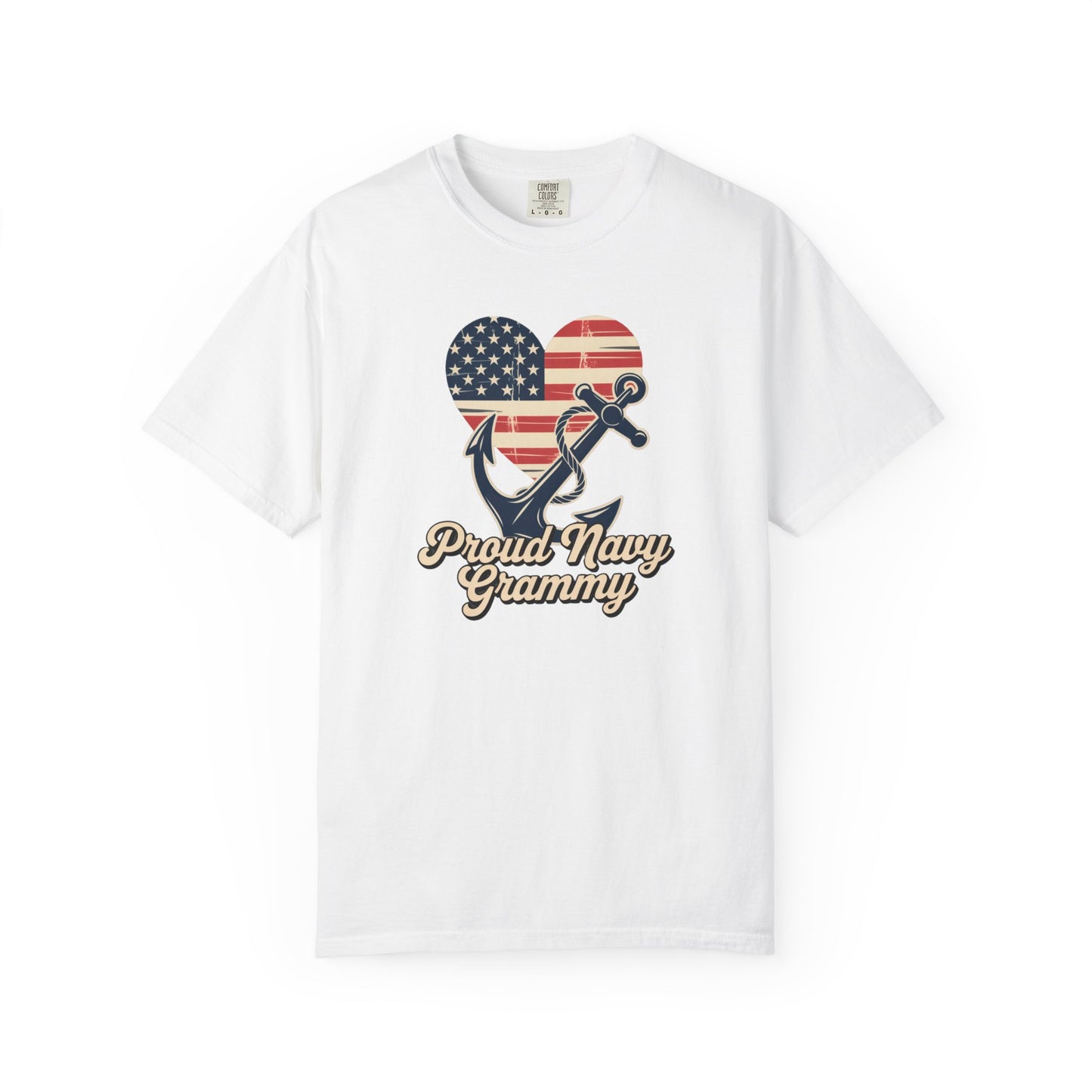 Proud Navy Grammy Tee Comfort Colors