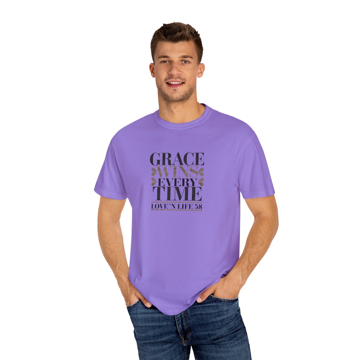 Grace Wins Every Time Tee - Comfort Colors