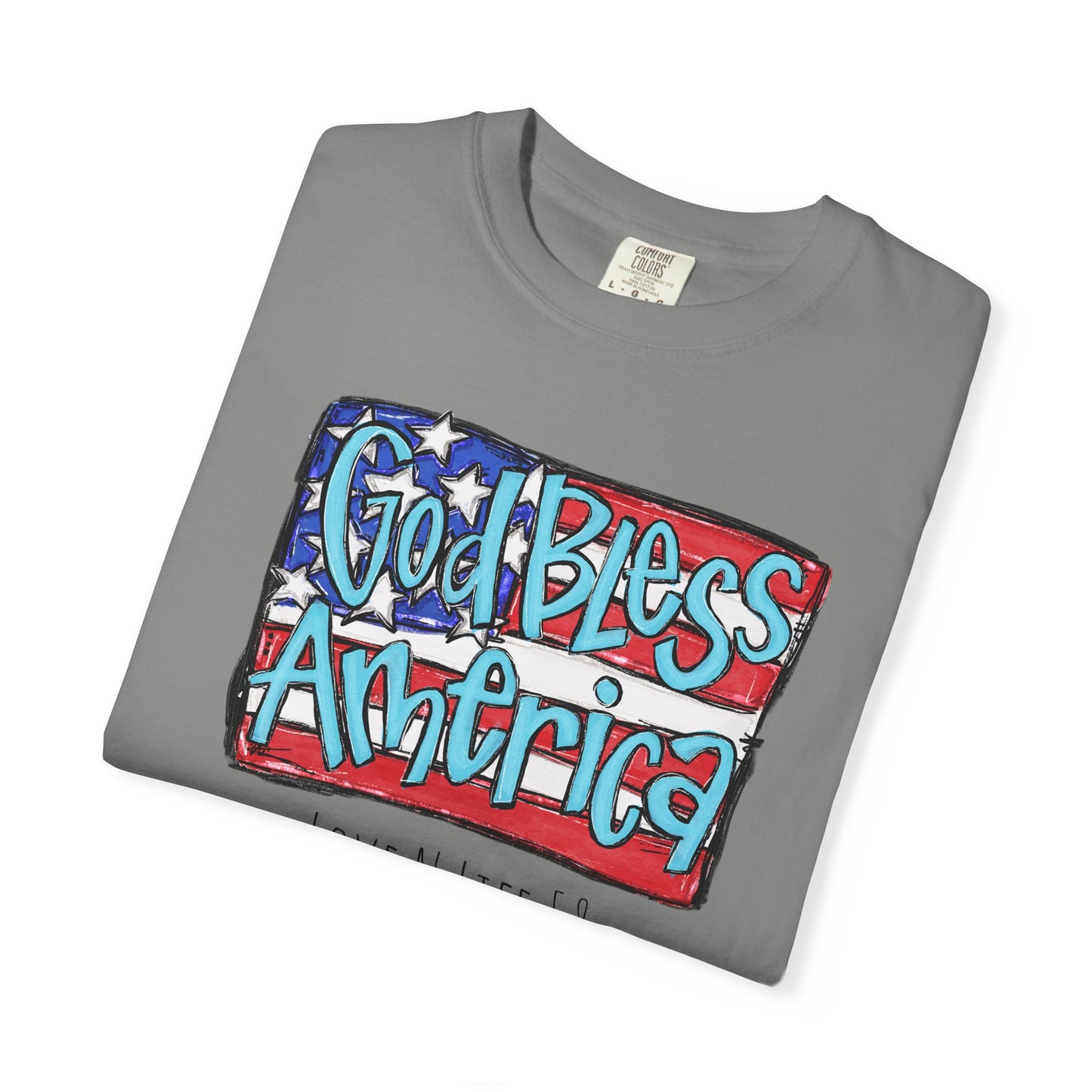 God Bless America Tee -Comfort Colors
