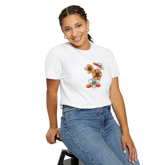 Floral Unisex T-Shirt - Comfort Colors Made in U.S.A.