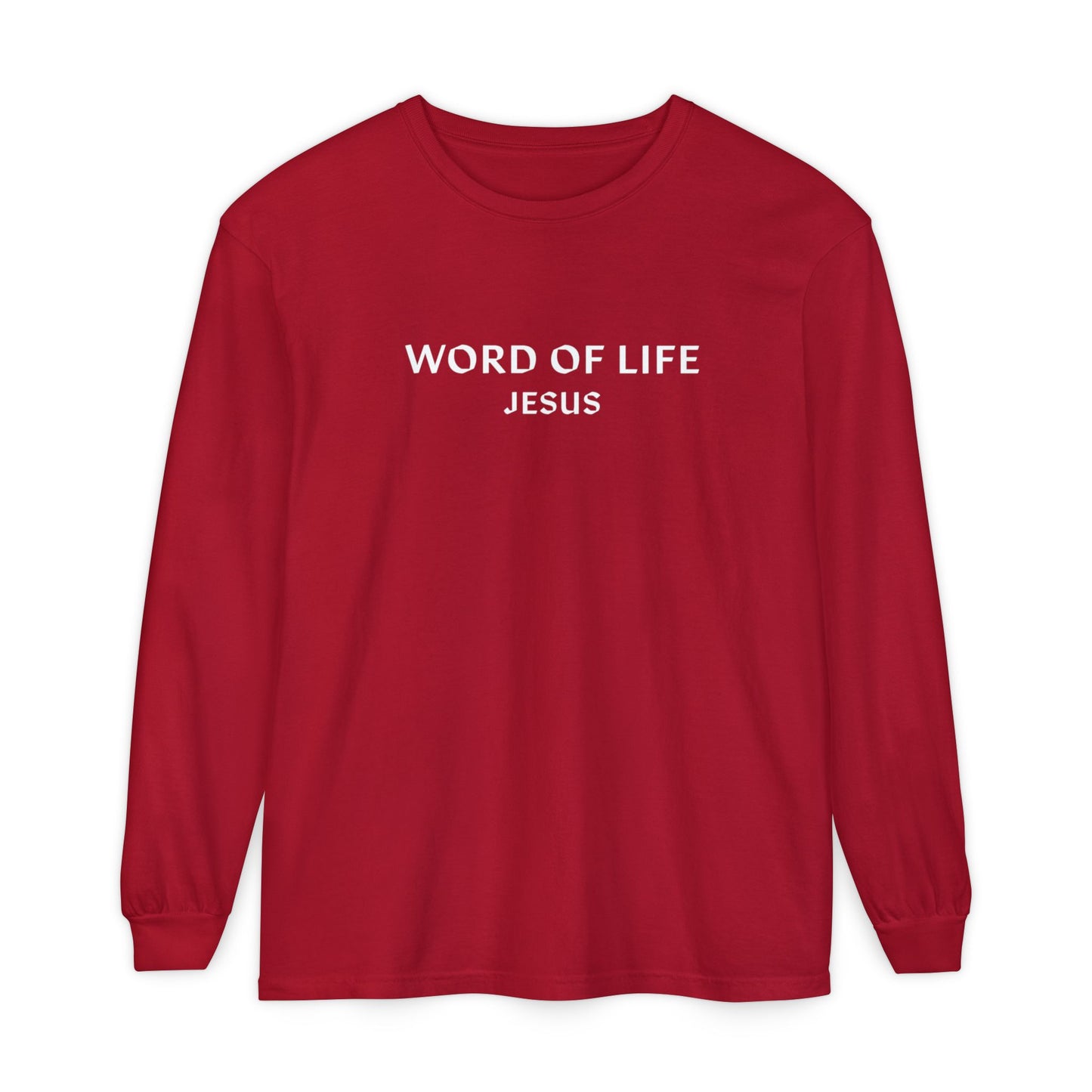 WORD OF LIFE JESUS Long Sleeve Tee - Comfort Color
