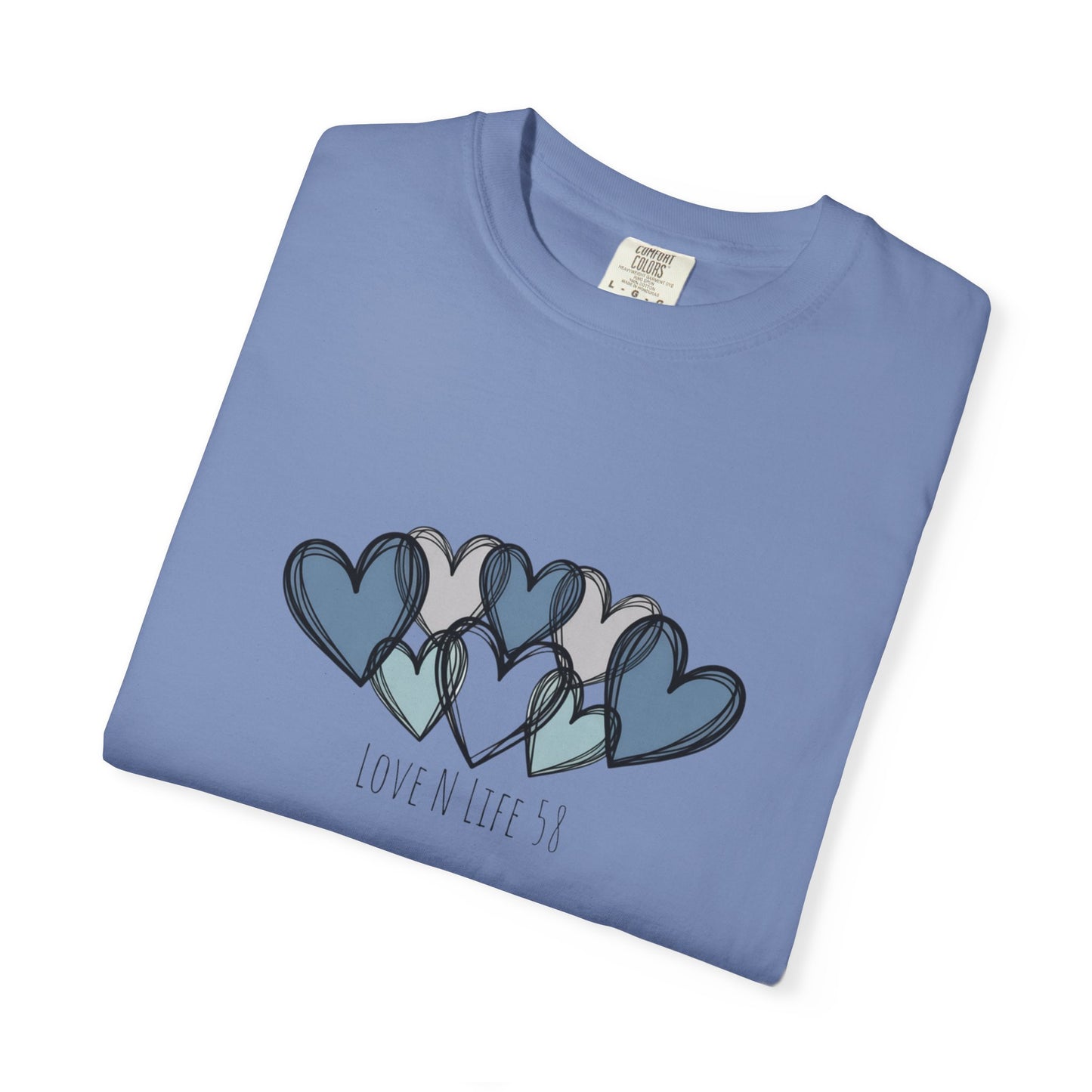 Hearts Love N Life 58 Tee - Comfort Colors