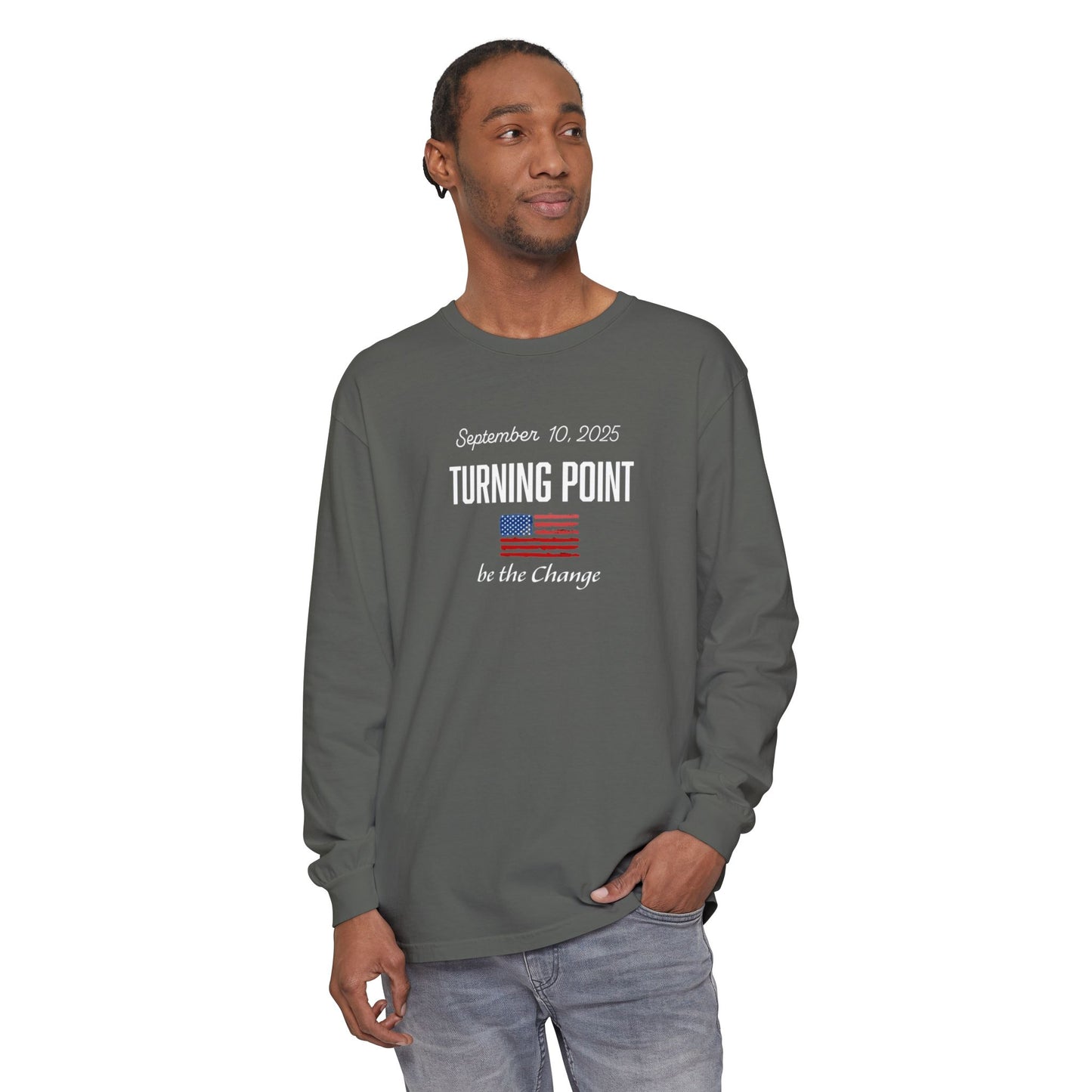 Turning Point Be the Change Long Sleeve Tee - Comfort Colors